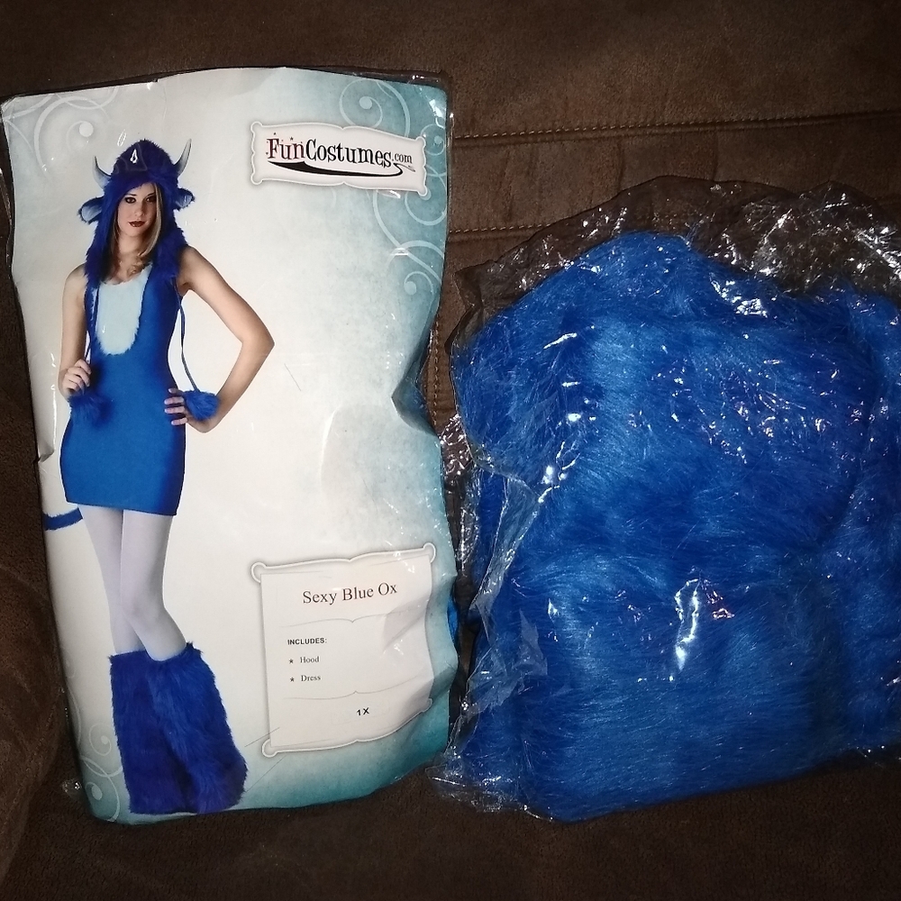 Adult Plus Size Sexy Babe the Blue Ox Costume Size